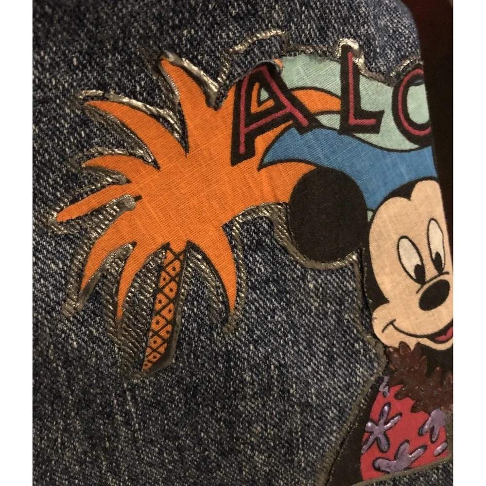 Vtg Levis Trucker Jacket Men's‎ M Blue Denim 70507-4890 Mickey Mouse World Tour